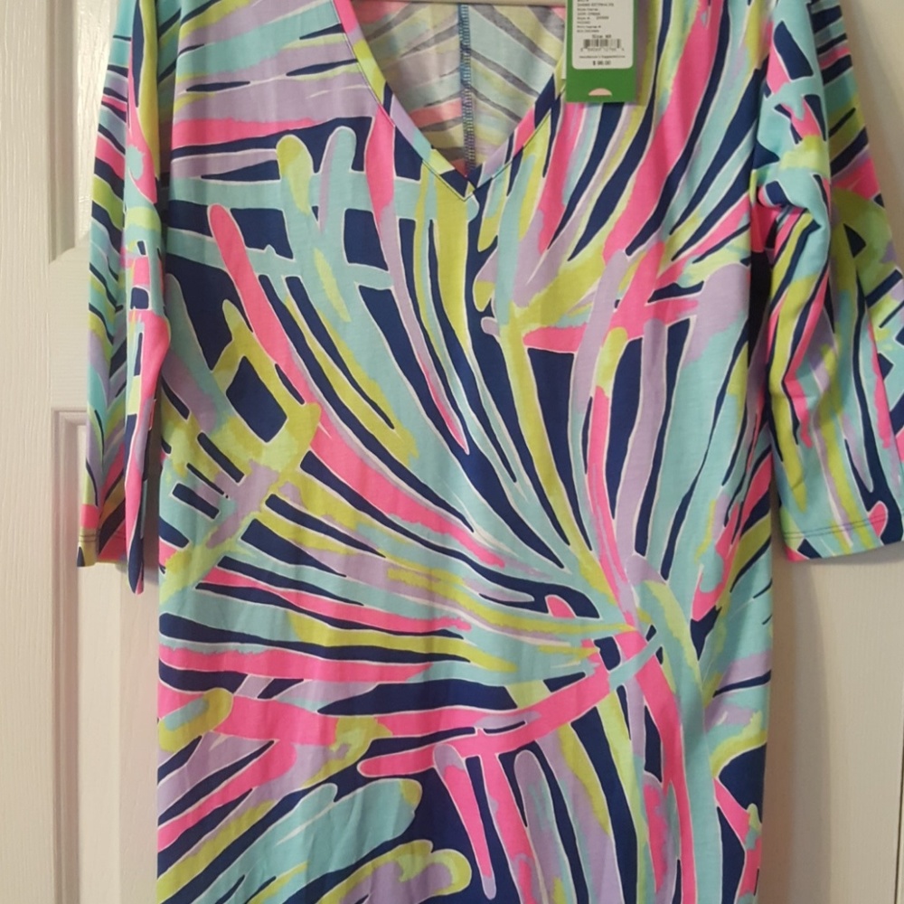 Lilly Pulitzer Tee shirt dress/beach cover-up